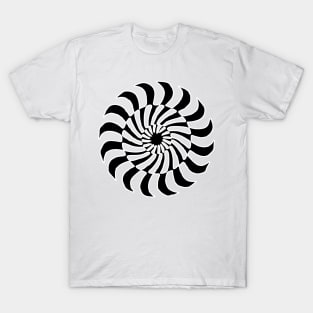 Black and White Optical Illusion T-Shirt